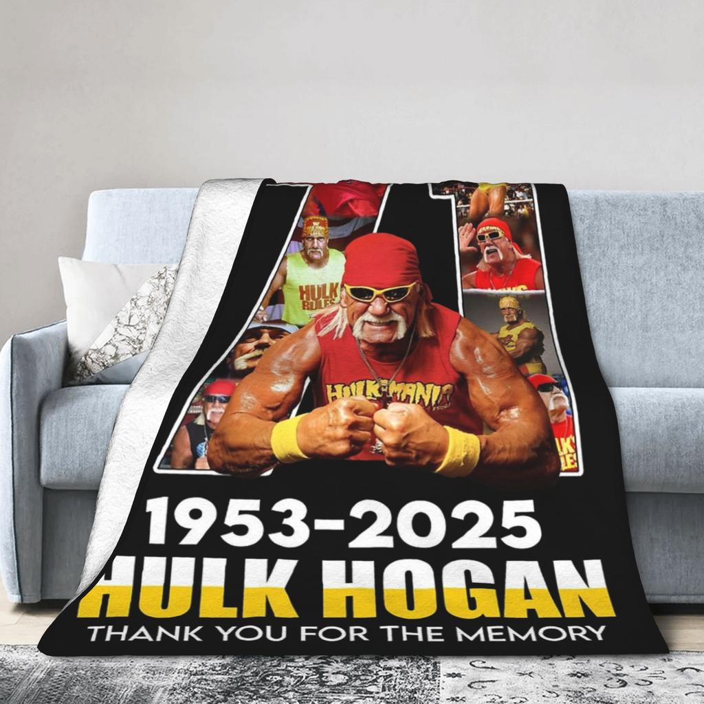 Hulk Hogan Legend Memorial Wrestling Blankets Fleece  Winter  Multi-function Soft Throw Blanket for Bed Couch Bedspread