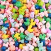 100Pcs Mini Duck Figurine Luminous Miniature Cartoon Yellow Duck Ornament DIY Microlandscape Fairy Garden Animal Resin Statue Decoration