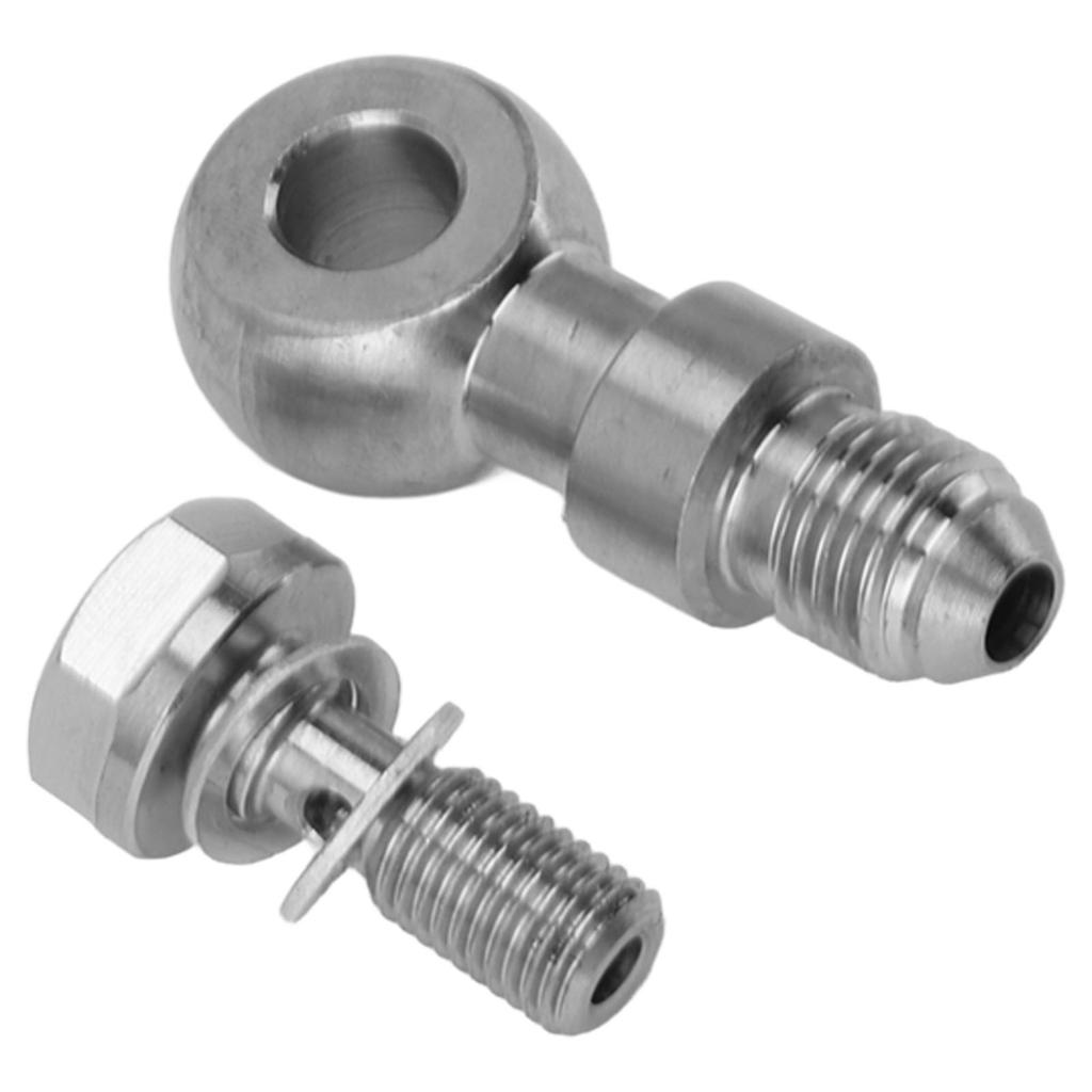 Turbo Banjo Bolt Kit M8 X 1mm Tube Connection Liquid Cintrol Turbo Brake Line Banjo Bolt