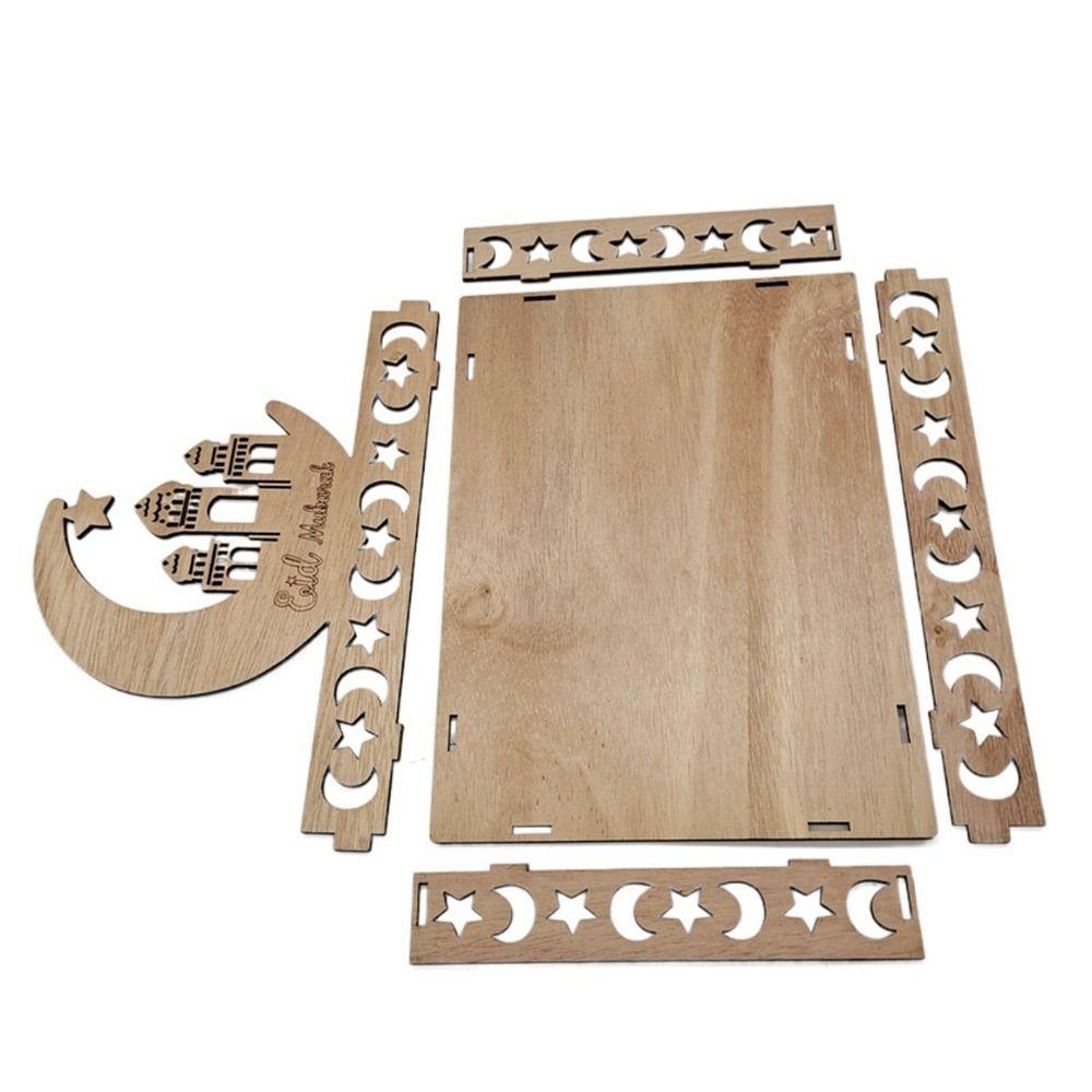 Star Eid Mubarak Cake Display Ramadan Home Decoration Party Supplies Food Tray Ornament Food Holder