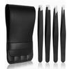 Pinzetten-Set 4 Teile Professionelles Make-up-Werkzeug Edelstahl Geeignet für Augenbrauen Ausgezeichnete Präzision für das Gesicht