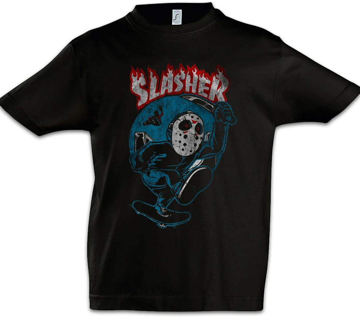 Skate Slasher Kids Boys kids boys T-Shirt Friday the Knife Fun 13th Jason Skater 150