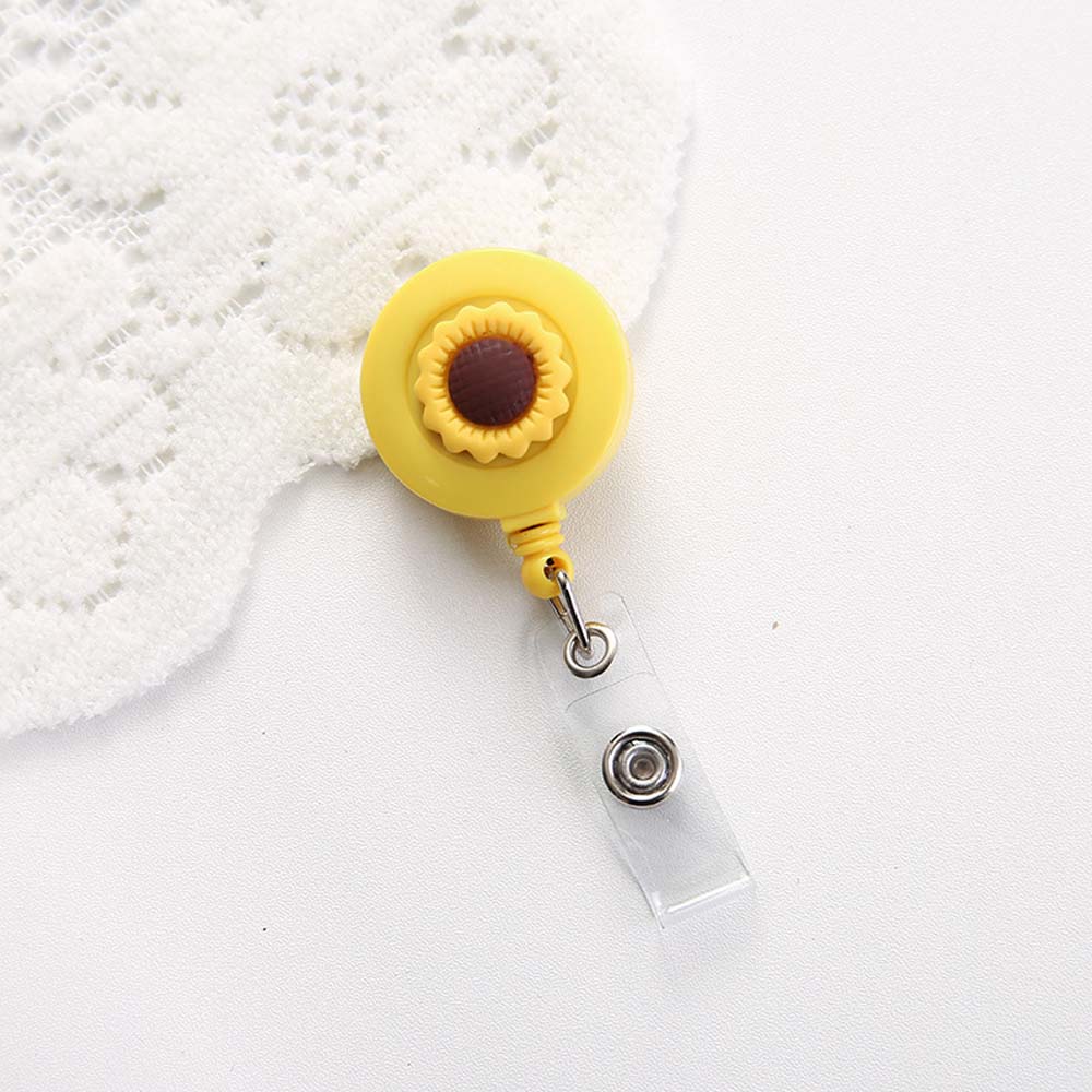 Buckle ID Name Holder Retractable Badge Reel ID Badge Holder Clip Credit Card Holder Clip