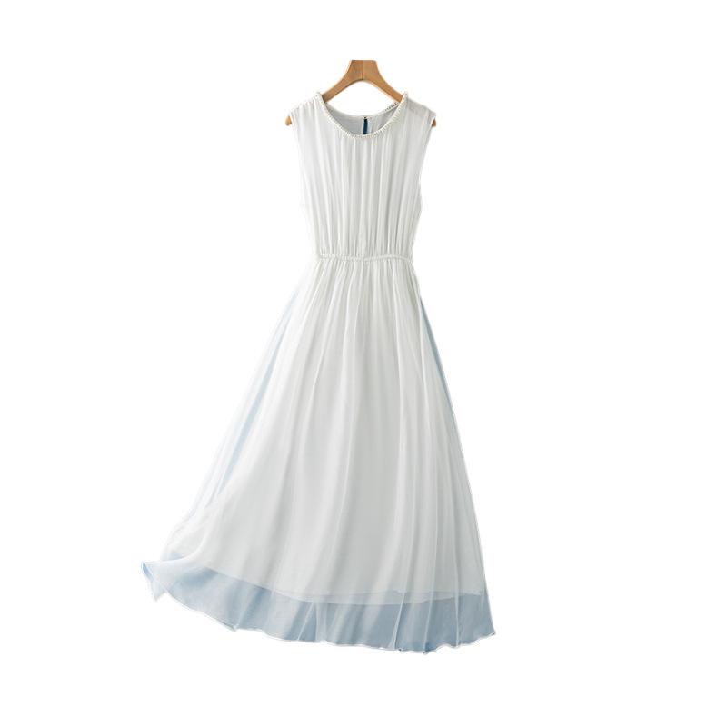 Non-Shedding Mulberry Silk Fairy Dress, Nude Pink