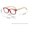 Bamboo Feet Stylish Unisex HD Anti-Radiation Full Frame Spring-Leg Reading Glasses