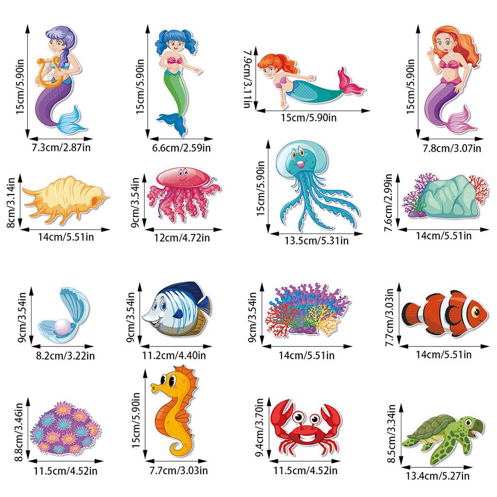 Theme Mermaid Venue Decor With Crab Seahorse Paper Spiral Hangings Parties For