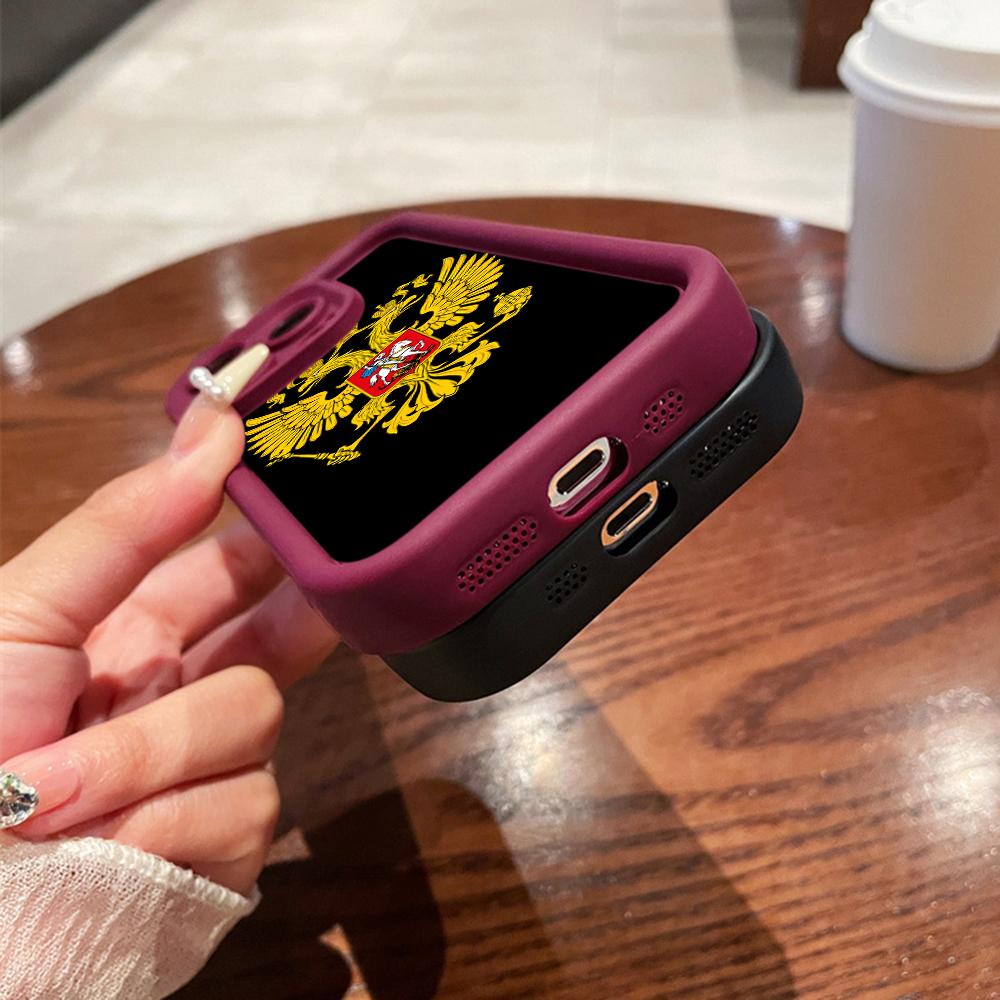 LZ15 Emblem of Russia design Silicone Phone Case for Xiaomi 11 Lite 5G 14T Redmi 14C 13C A3 Note 12 11 9 10 13 Pro Plus Shockproof Back Cover