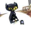 Black Cat Shaped Jewelry Box 3D Printed Cat Jewelry Organizer with 6 Drawers for Necklaces Bracelets Earrings Rings