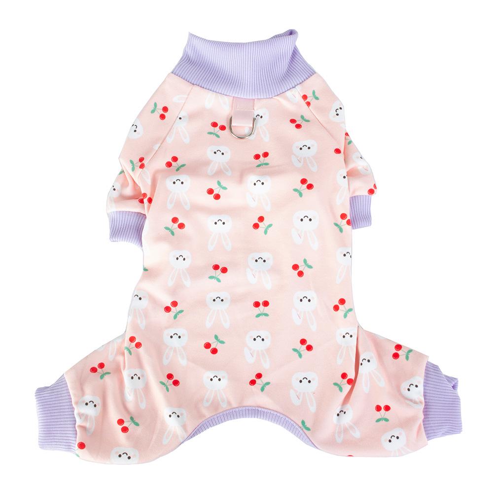 High Collar Four-Legged Dog Clothes for Autumn/Winter - Warm, Cute Teddy Design