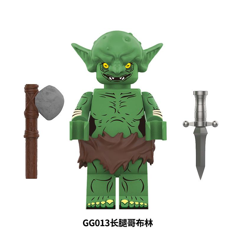 GG013 GG014 medieval goblin building block figurine educational children s building block toy for boys