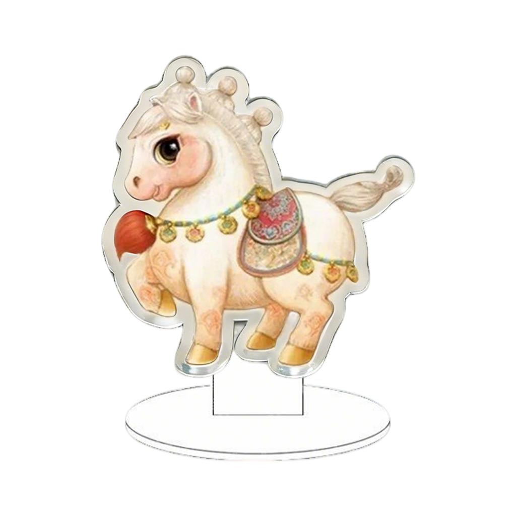 2D Acrylic Standee Featuring A Galloping Horse - Collectible Souvenir And Desktop Ornament