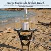 Outdoor Wine Glass Rack Portable Compact with Ground Stake Easy To Assemble Rack for Outdoor Activities