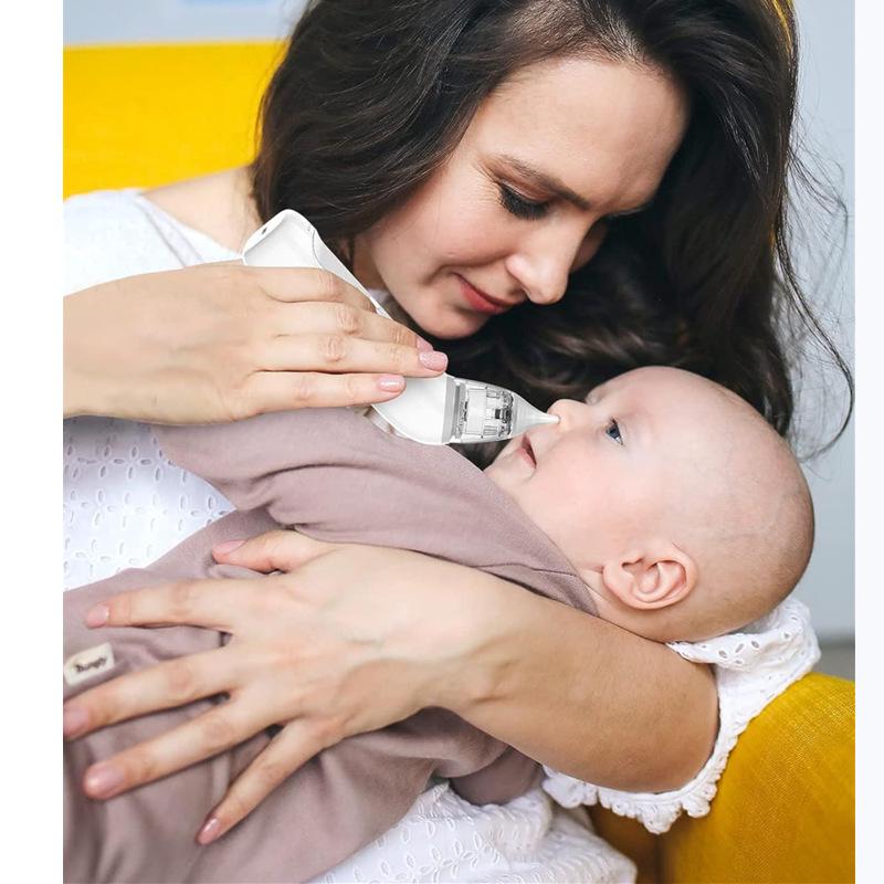 Silicone Electric Baby Nasal Aspirator - Safe Snot and Booger Cleaner