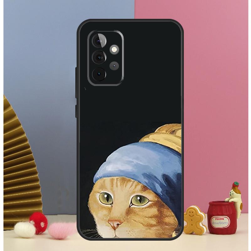 Funny Cat Art Aesthetics Case For Samsung Galaxy A54 A34 A24 A14 A51 A71 A12 A32 A52 A72 A13 A33 A53 A25 A15 Cover