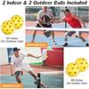 Pickleball Paddles Non-slip Grip Graphite Surface Portable Outdoor Sports Racket Set