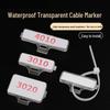 Waterproof Transparent Cable ID Tags