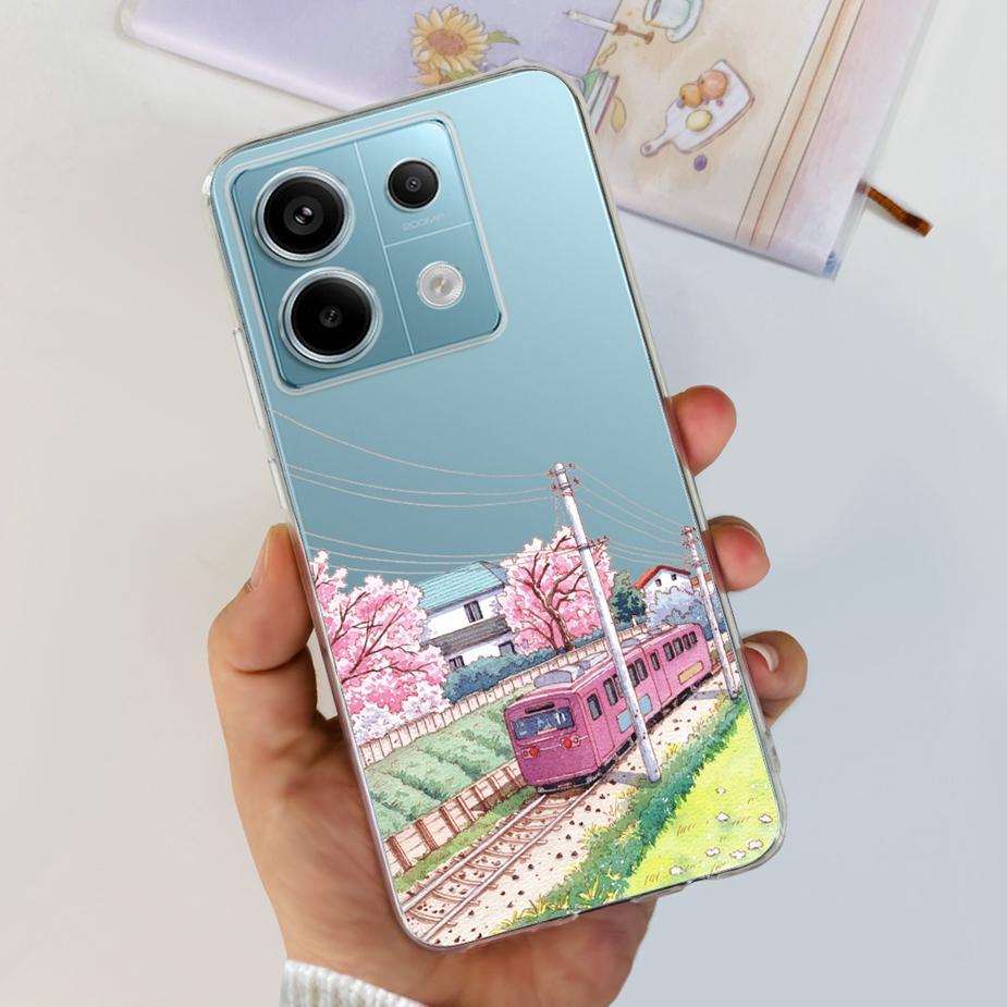 For Xiaomi Poco X6 Pro 5G Case New Fashion Painted Cover Clear Silicone Soft TPU Phone Case For Xiaomi Poco X6 Pro PocoX6 Bumper