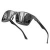 [DUCO] Men's Polarized Sunglasses for Driving and Fishing, Made with Premium Carbon Fiber Material, Black Wellington Style, UV Protection, Stylish 820