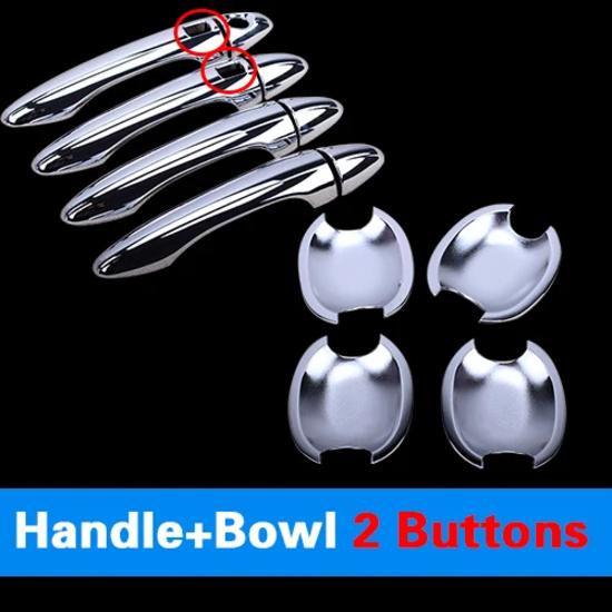For Kia K3 Cerato ABS Chrome Trim Doors Handle Covers Accessories Stickers Car Styling 2010 2011 2012 2013 2014 2015 2016