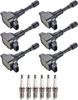6pcs Ignition Coils + 6pcs Iridium Spark Plugs For INFINITI EX37 G37 Q50 Nissan 370Z UF617
