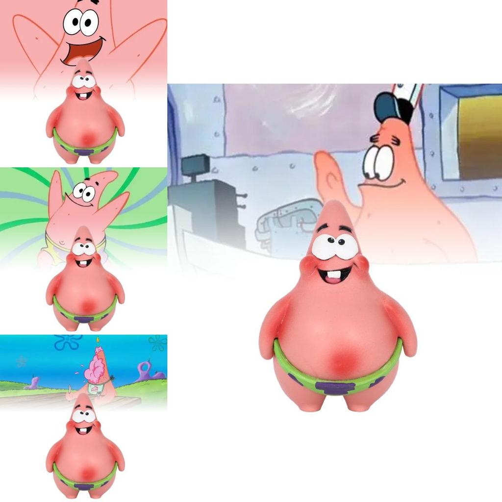 Adorable Small Patrick Star Figurine Perfect For Spongebob Squarepants Enthusiasts