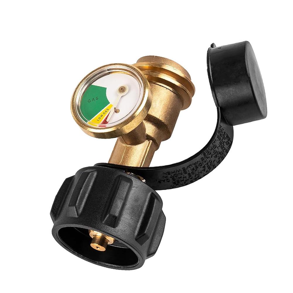 Propane Tank Gauge Level Indicator Precise Universal Propane Gauge Propane Adapter Gauge Brass Propane Gas Gauge for 5-40lb Tank
