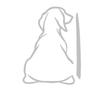 Adorable Wagging Puppy Window Sticker Strong Weatherproof Decoration Simple Installation for Vehicles Gifts