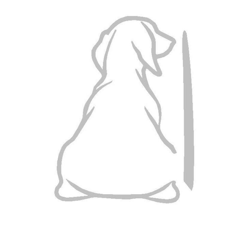 Adorable Wagging Puppy Window Sticker Strong Weatherproof Decoration Simple Installation for Vehicles Gifts