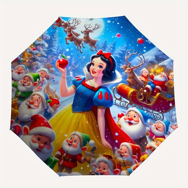 

1pc Snow White Automatic Umbrella - Cartoon Design, Lightweight & Portable, Travel Umbrella, Durable Canopy a0820027