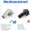 Coolant Thermostat Housing For Dodge Durango 2011-2015 3.6L V6 Fit for Jeep Wrangler 2012-2017 3.6L V6 Aluminum Alloy NEW