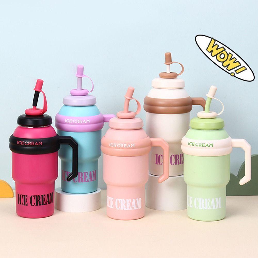 1000ml Outdoor Insulated Mug Leak Proof Stainless Steel Vacuum Flask Cold Beverages Cups  Sports