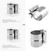 Premium Quality 2.25" To 2.5" Stainless Exhaust Band Clamp Step Clamps For Catback Muffler