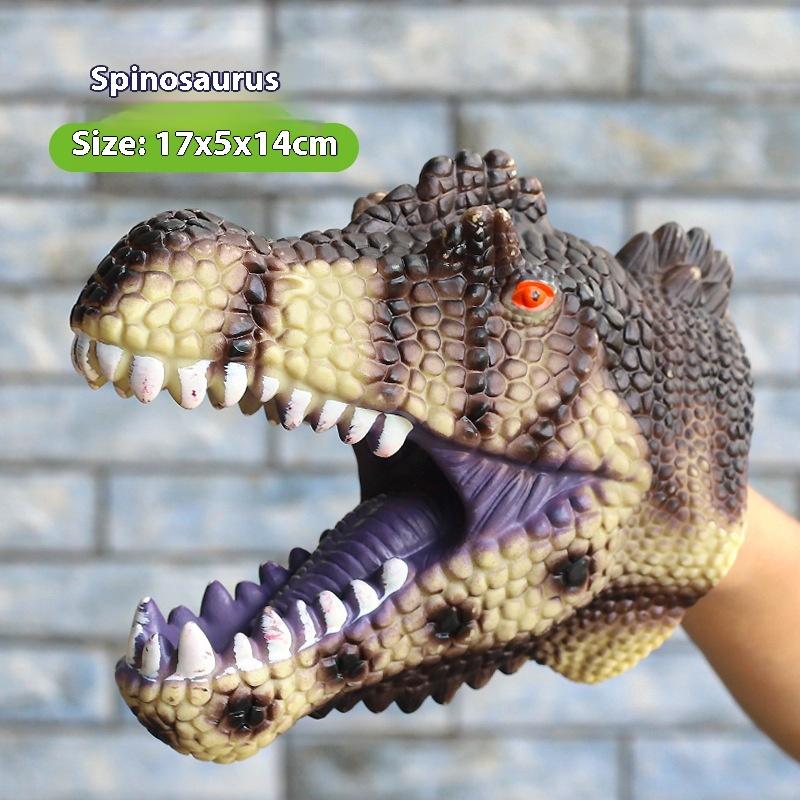 1 Piece T-Rex Dinosaur World Animal Model Action Figures Collection Soft Toys Hand Puppets Dinosaur Head Model Toy For Kids Gift