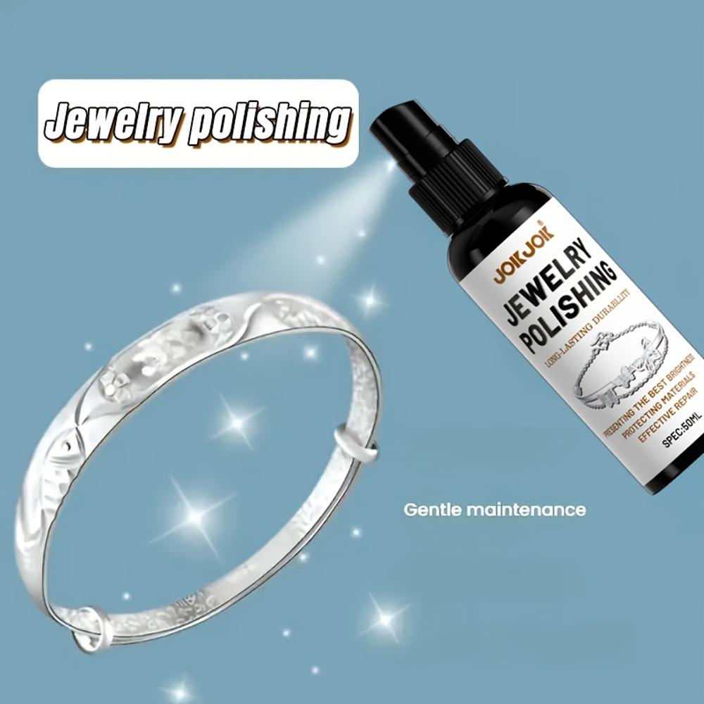 [Pro Polishing Spray] Pro Jewelry Polishing Spray | Tarnish & Oxidation Remover, Shine Enhancing Polish for Silvery, white Golde