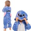 Kinderpyjama Kigurumi Onesie Kostüm Stich Blau 115-125
