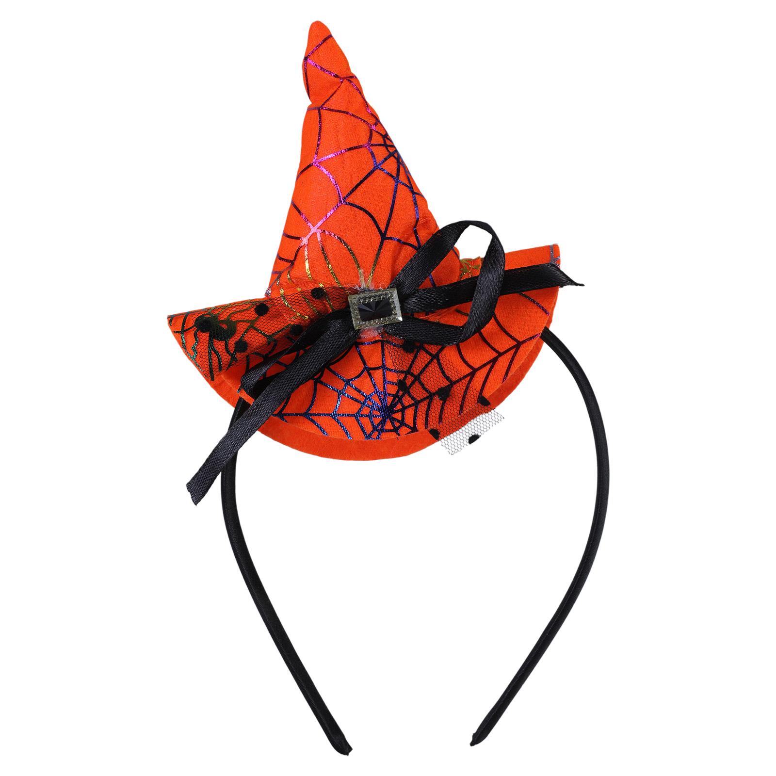 

Party Wizard Hairband Halloween Cosplay Headband Witch Hat Hairhoop Adult Teens Holiday Family Gathering Head Accessory
