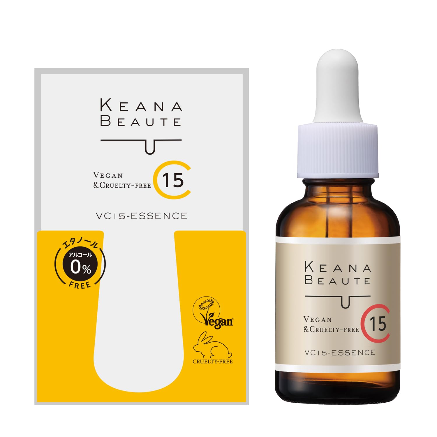 

Спеціальна концентрована сироватка Keana Beaute VC15, 33 мл, вітамін С, зроблено в Японії [збільшення на 10%] (догляд за порами/кератином) жовтий