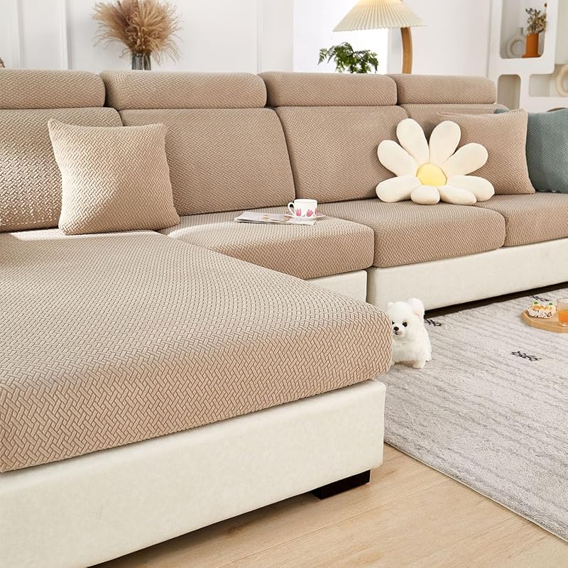 Sectional Couch Covers Couch Cushion Covers for Sectional Sofa L Shape Sofa Covers Washable Universal Stretch Sofa Slipcovers Soft,Anti