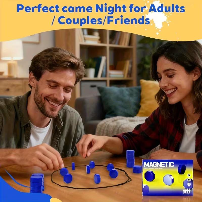 Magnetisches Schach- und Stein-Strategiespiel-Set mit Aufbewahrungstasche Tragbares Reise-Brettspiel für Kinder & Erwachsene Strategie-Magnetspiel