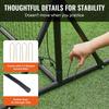 Soccer Rebounder Net, 12x6FT Iron Soccer Training Equipment, Sports Football Training Gift with Portable Bag, Volleyball Rebounder Wall Perfect for