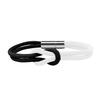 Two Tone Milan Rope Adjustable 8-shaped Knot Bracelet for Couples Creative Stainless Steel Magnetic Buckle Handmade Jewelry