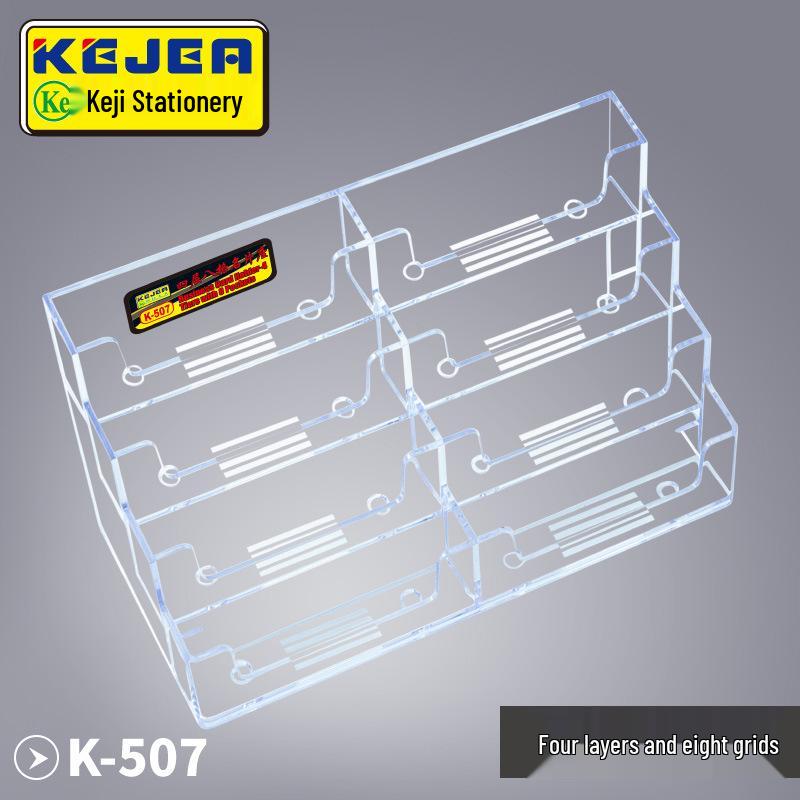 Keji Multi-layer Transparent Desktop Business Card Holder