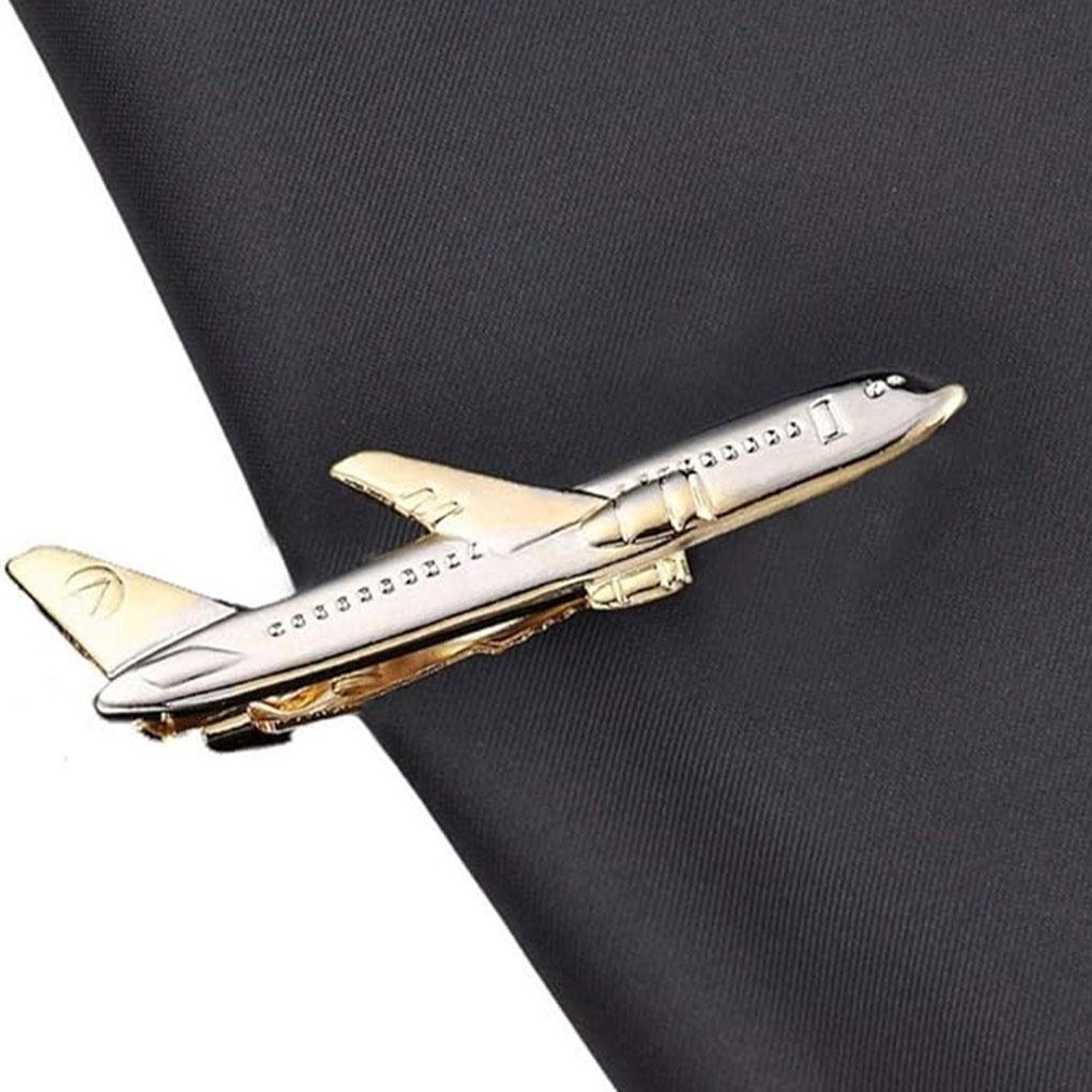 Formal Occasions Stylish Aeroplane Shape Tie Clips Airplane Shape Tie Clip Necktie Clips Classic