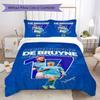 Former Manchester City F.C. Belgian athlete Kevin De Bruyne Home Decoration Soft Bedding Down Pillowcase Duvet Cover (without core) 3