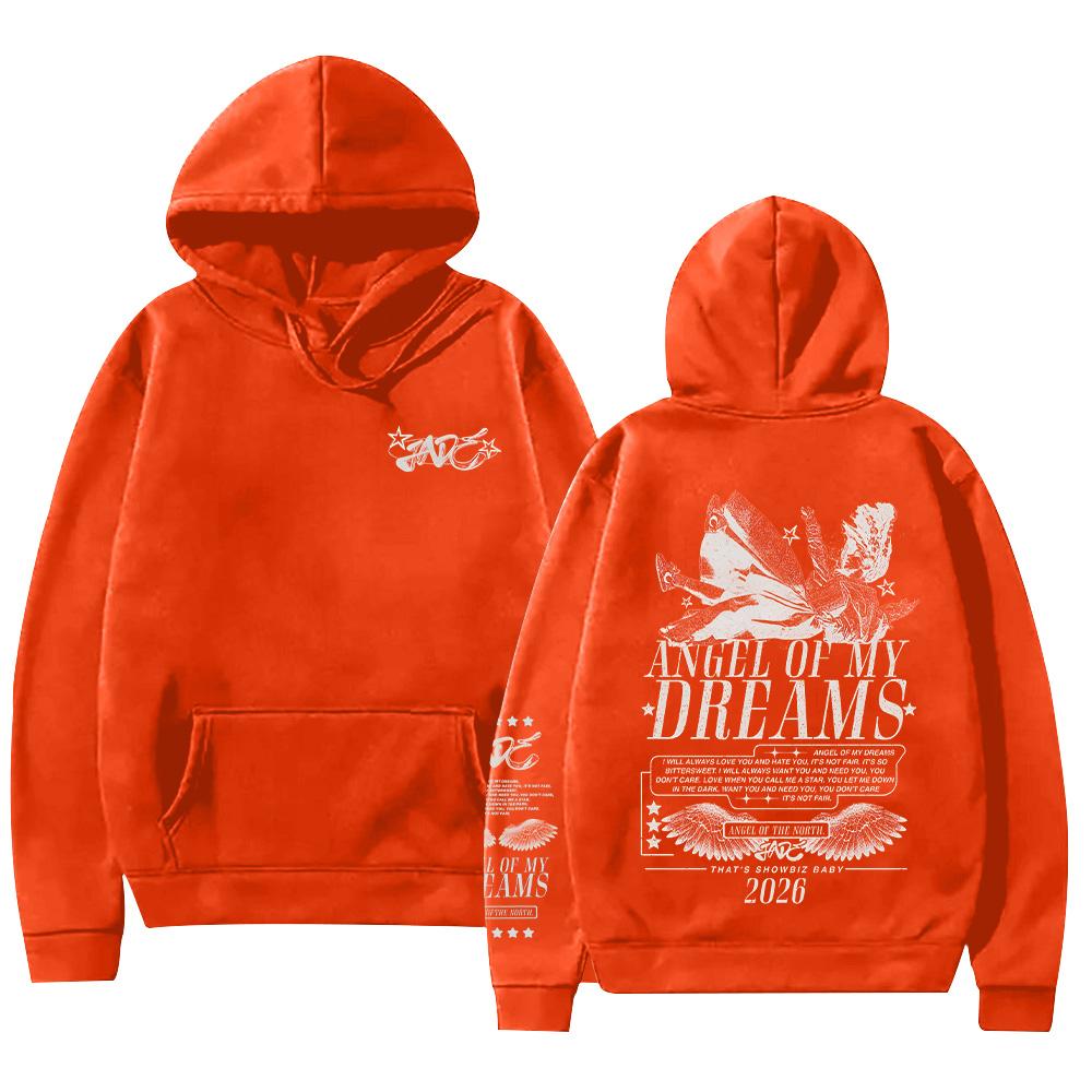 Angel of My Dreams 2026 Hoodie Jade Thirlwal Merch Clothing Fashion Hip Hop Casual Fleece Sweatshirts Unisex Y2K Hoody