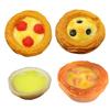 Set of 6 Realistic Simulated Eggs Tarts Model Fake Food Shaped Kitchen Toy Photography Props Wedding Party Decoration