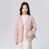 Cloud V-neck liner down jacket women's white duck down light and thin long-sleeved short light autumn and winter new gourd jacket