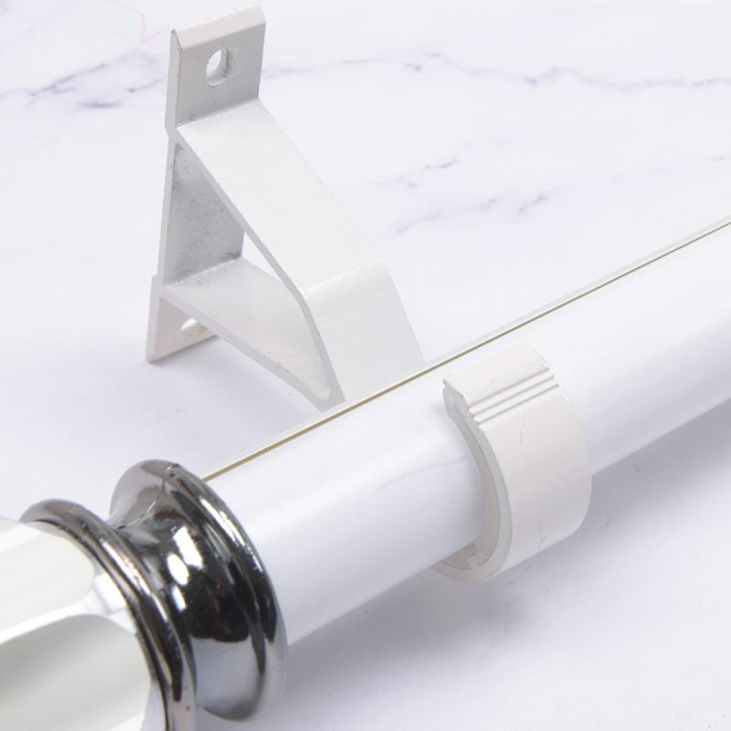 Aluminium Alloy Curtain Pole Bracket Metal Room Thickening Drapery Bracket for Home Office Dormitory Curtains