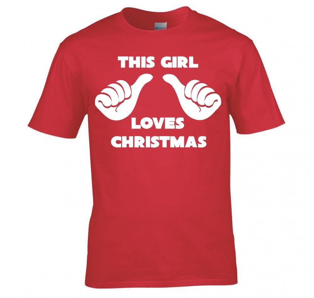 Festive This Girl Loves Christmas T Shirt New 2XL