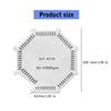 Stainless Steel Wet Film Comb Wet Film Comb Gauge Thickness Gauge Octagonal Wet Film Comb 50-10000um Professional